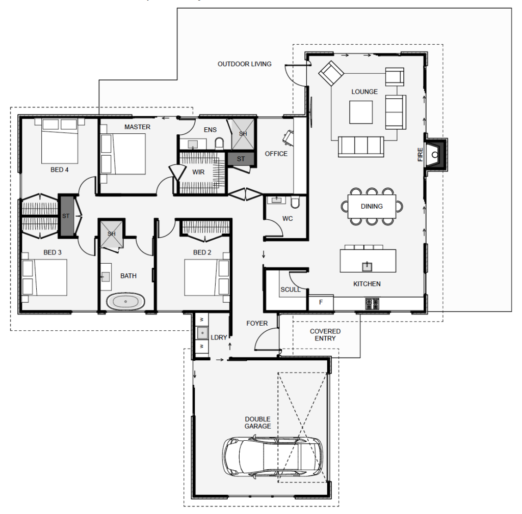 Bowen Soundscape House Plan floor