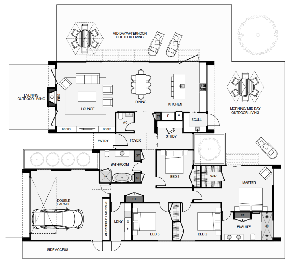 Mitre Peak Retreat House plan floor